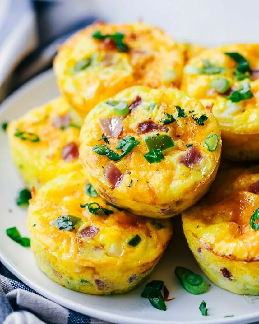 Маффин куриный с  ветчиной и перцем